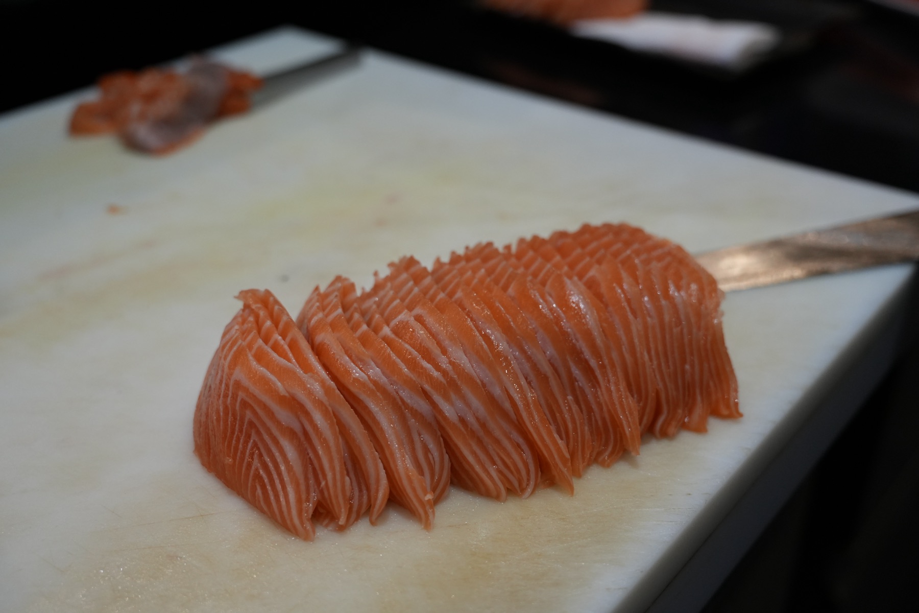 Lachs geschnitten
